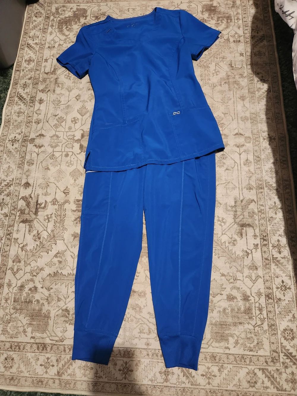 NFINITY Royal Blue Women's Jogger Scrub Set